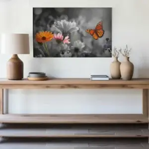 Finding Light: Monarch Butterfly & Transvaal Daisies Art - Thumbnail Image 2
