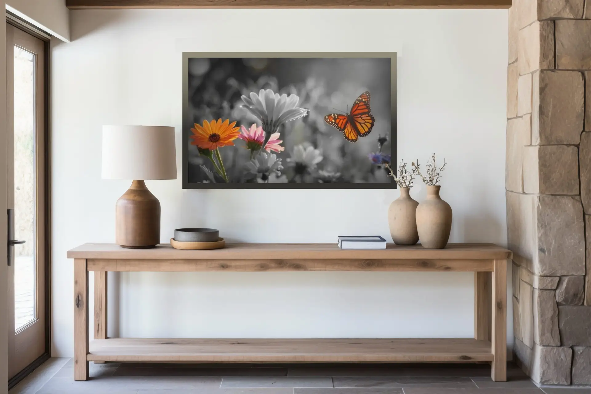 Finding Light: Monarch Butterfly & Transvaal Daisies Art - Image 7