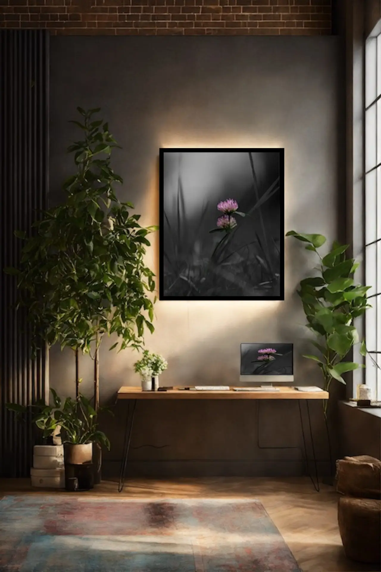 Light Finds the Bloom - Red Clover Art - Image 3